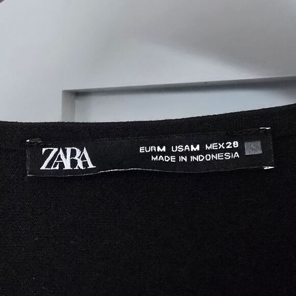 Zara Pinafore Double Breasted Midi Dress in Black - Picture 11 of 12